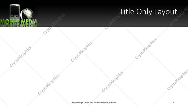 Title Only presentation slide layout