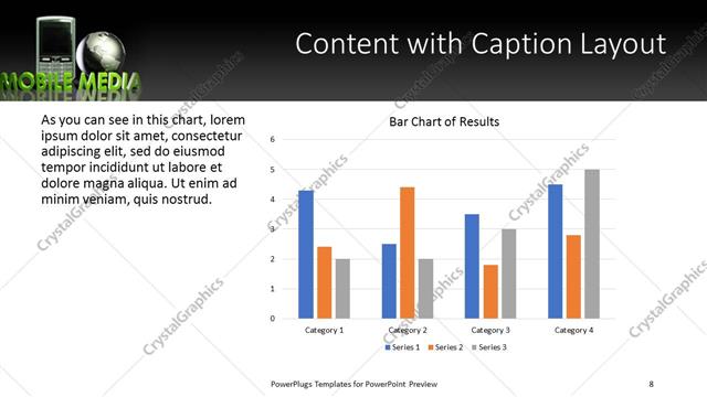 Content with Caption presentation slide layout