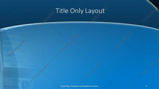 Title Only presentation slide layout