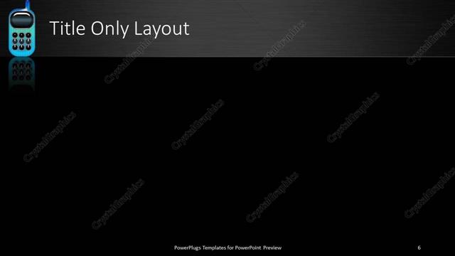 Title Only presentation slide layout