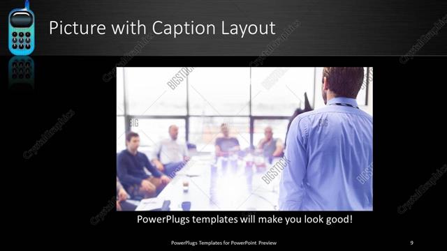 Picture with Caption presentation slide layout