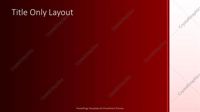 Title Only presentation slide layout