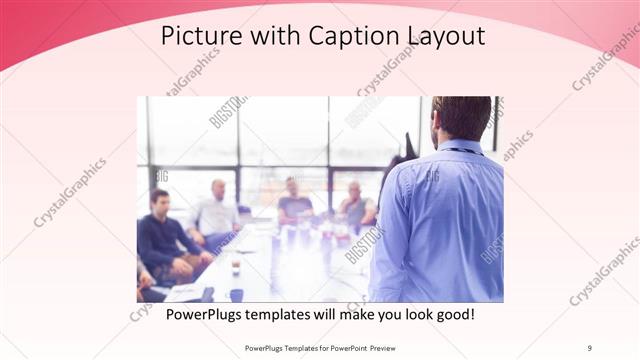 Picture with Caption presentation slide layout