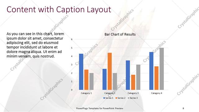 Content with Caption presentation slide layout