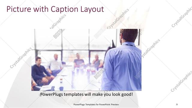 Picture with Caption presentation slide layout