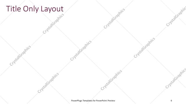 Title Only presentation slide layout