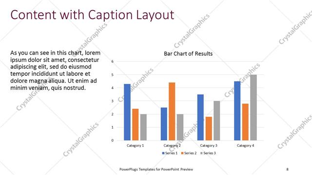 Content with Caption presentation slide layout