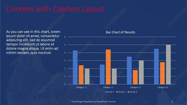 Content with Caption presentation slide layout