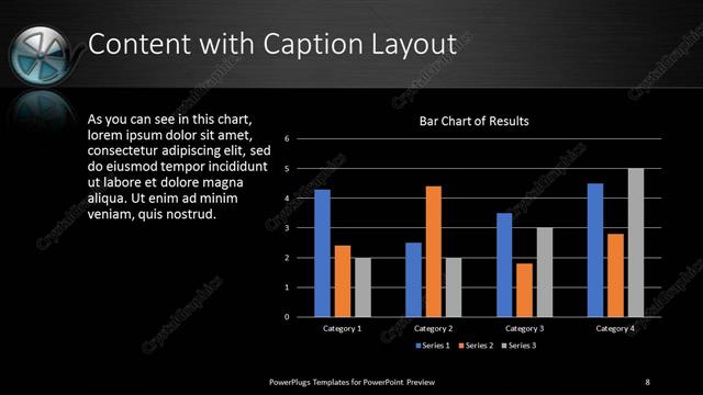 Content with Caption presentation slide layout