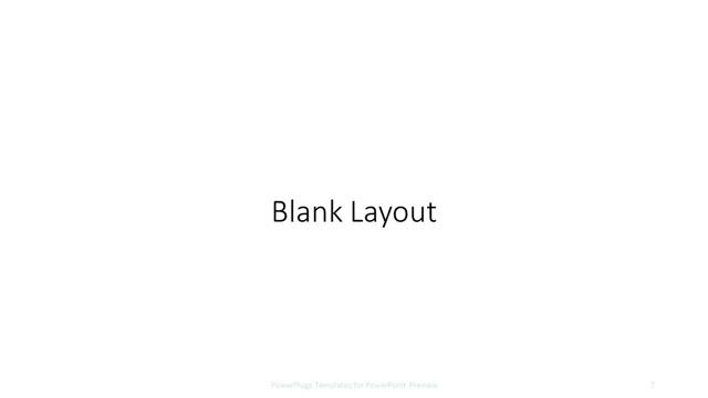 Blank presentation slide layout