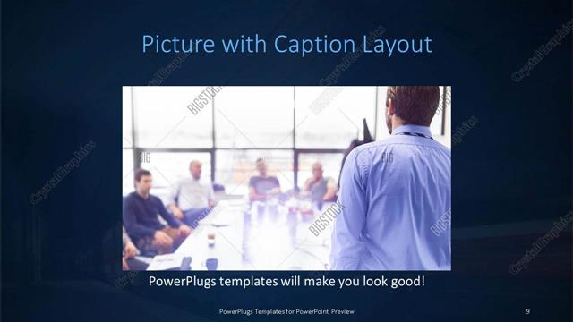Picture with Caption presentation slide layout