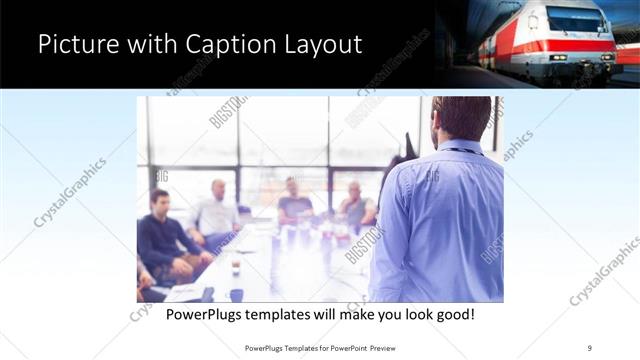 Picture with Caption presentation slide layout