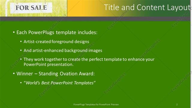 Title and Content presentation slide layout