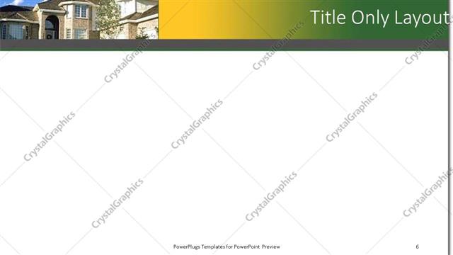 Title Only presentation slide layout