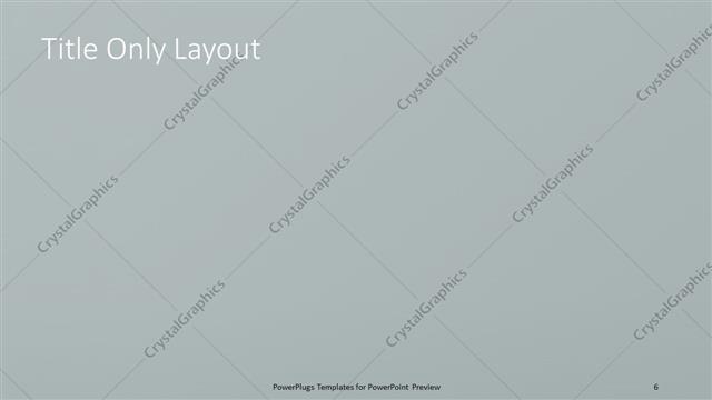 Title Only presentation slide layout