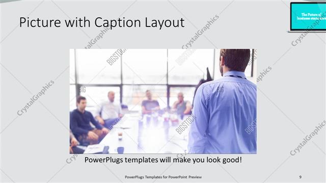 Picture with Caption presentation slide layout