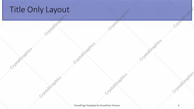 Title Only presentation slide layout