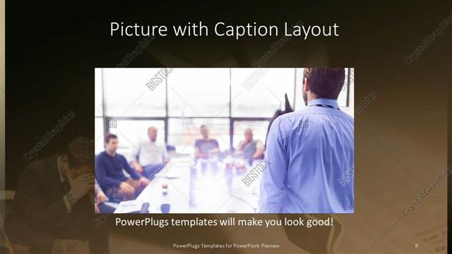 Picture with Caption presentation slide layout