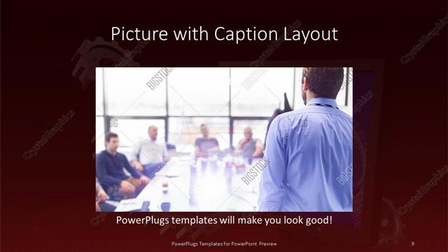 Picture with Caption presentation slide layout