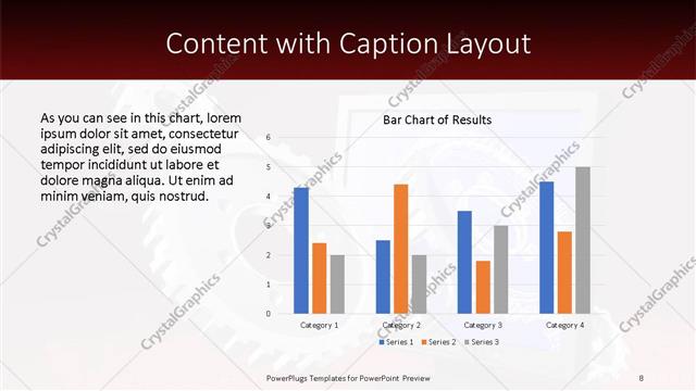 Content with Caption presentation slide layout