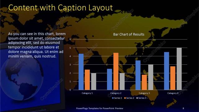 Content with Caption presentation slide layout