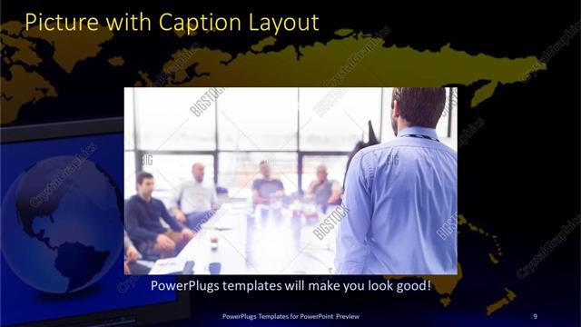 Picture with Caption presentation slide layout