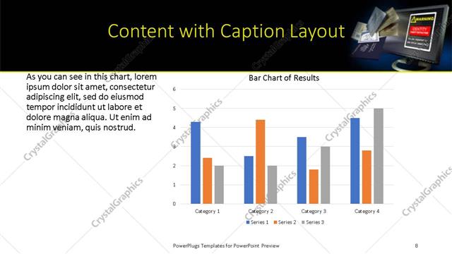 Content with Caption presentation slide layout