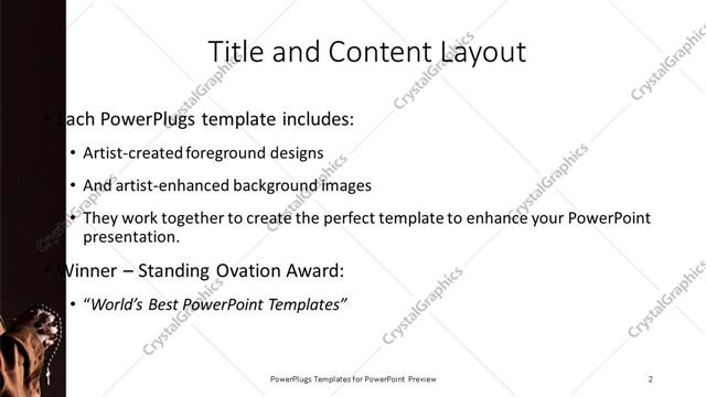 Title and Content presentation slide layout