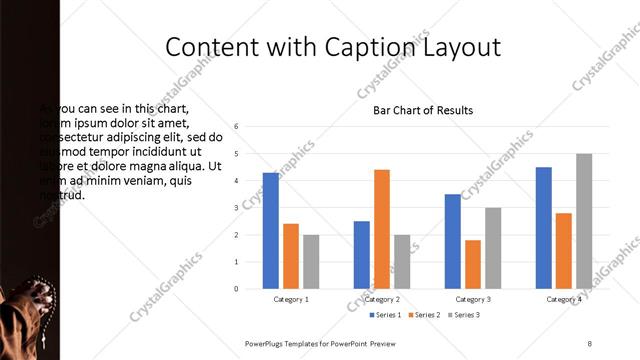 Content with Caption presentation slide layout