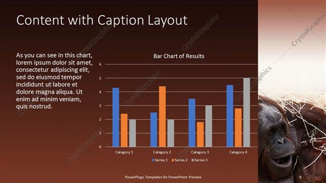Content with Caption presentation slide layout