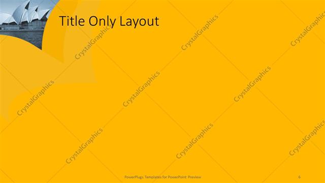 Title Only presentation slide layout