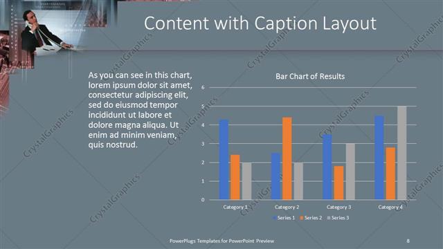 Content with Caption presentation slide layout