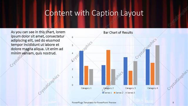 Content with Caption presentation slide layout