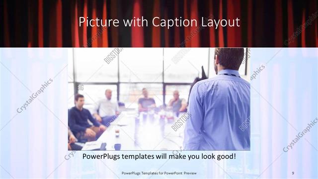Picture with Caption presentation slide layout