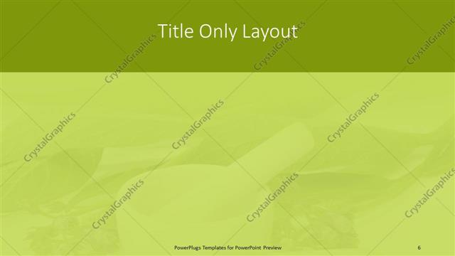 Title Only presentation slide layout