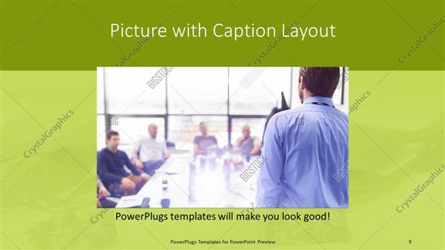 Picture with Caption presentation slide layout
