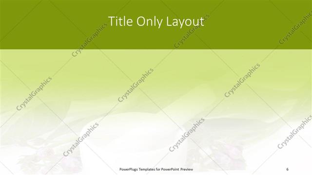 Title Only presentation slide layout