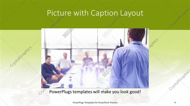 Picture with Caption presentation slide layout