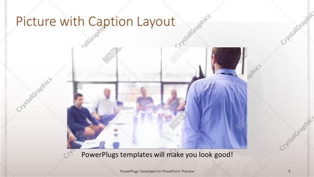 Picture with Caption presentation slide layout