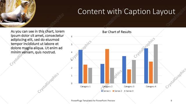 Content with Caption presentation slide layout