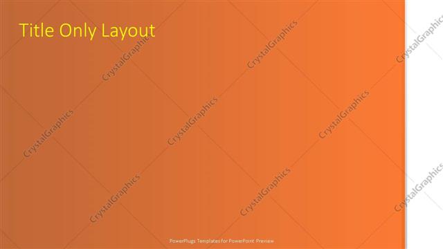 Title Only presentation slide layout