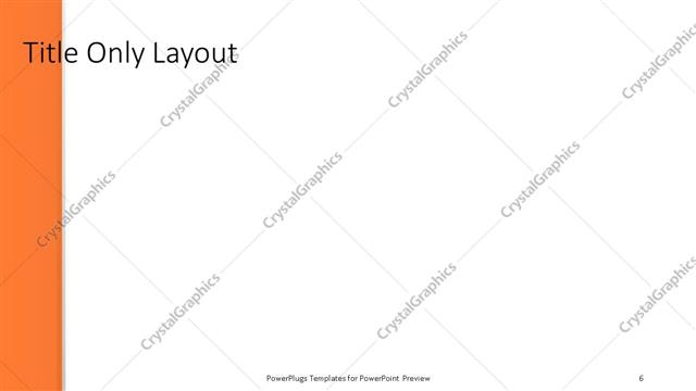 Title Only presentation slide layout