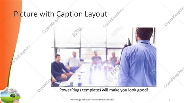 Picture with Caption presentation slide layout