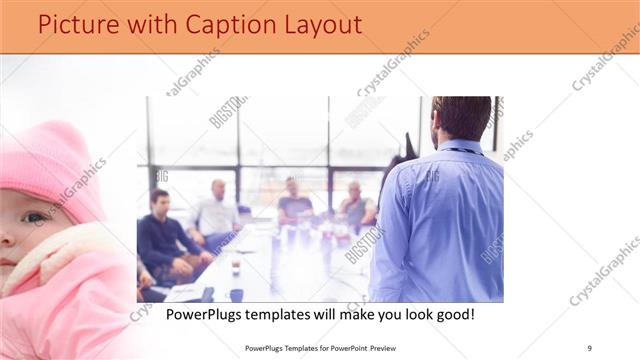 Picture with Caption presentation slide layout