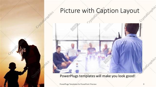 Picture with Caption presentation slide layout