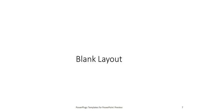 Blank presentation slide layout