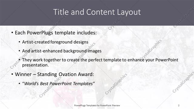 Title and Content presentation slide layout