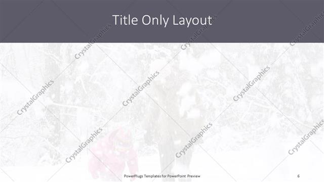 Title Only presentation slide layout