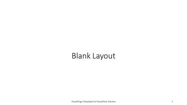 Blank presentation slide layout