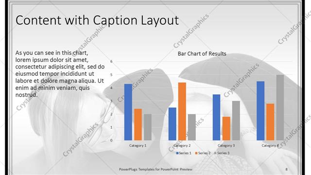 Content with Caption presentation slide layout